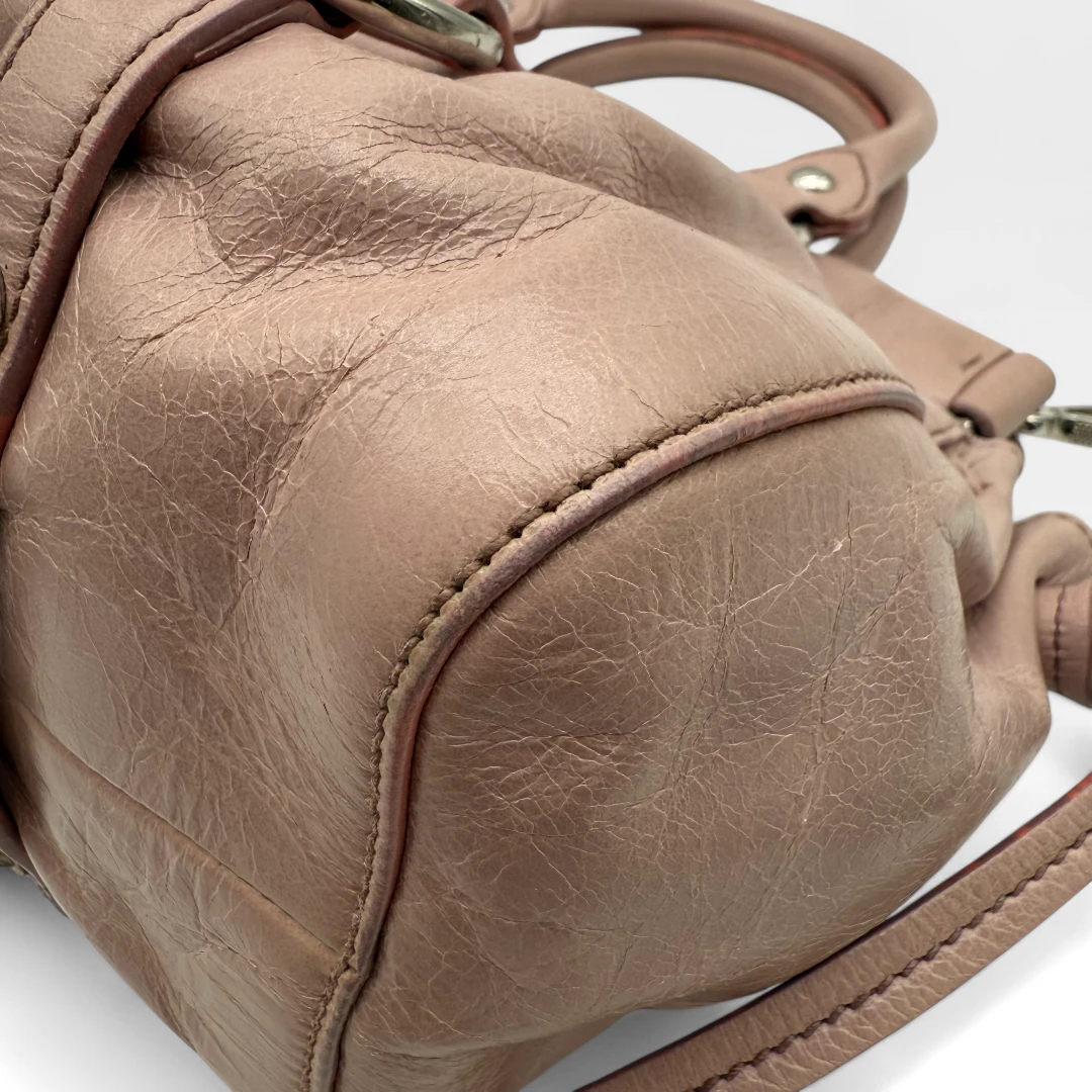 Miu Miu Handtasche Vitello Lux klein rosa