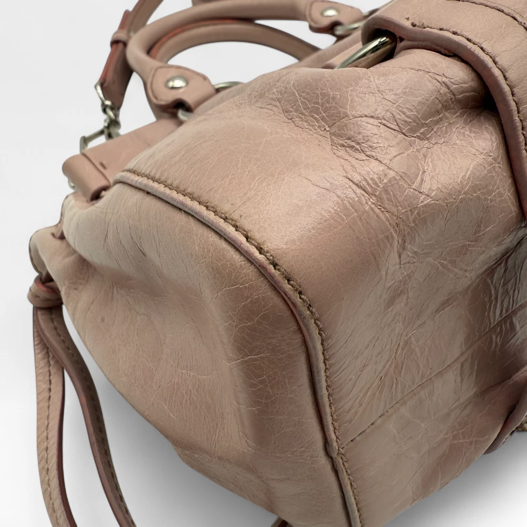 Miu Miu Handtasche Vitello Lux klein rosa