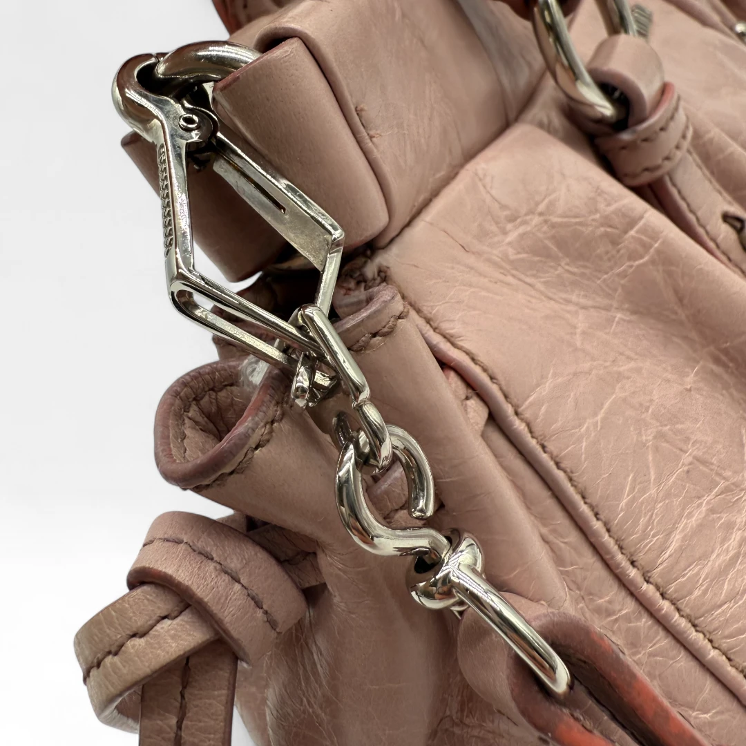 Miu Miu Handtasche Vitello Lux klein rosa