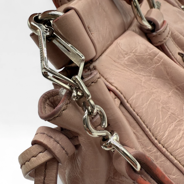Miu Miu Handtasche Vitello Lux klein rosa