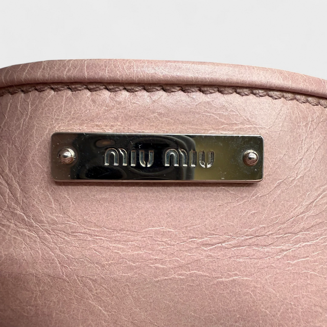 Miu Miu Handtasche Vitello Lux klein rosa