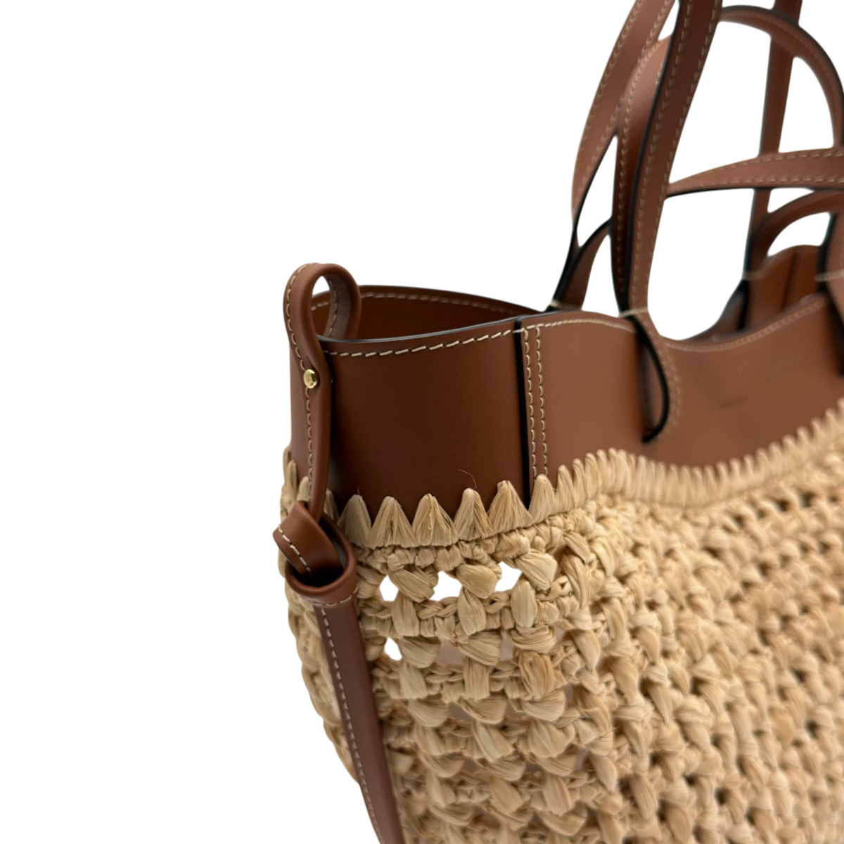 Polène Handtasche Cyme Mini Raphia