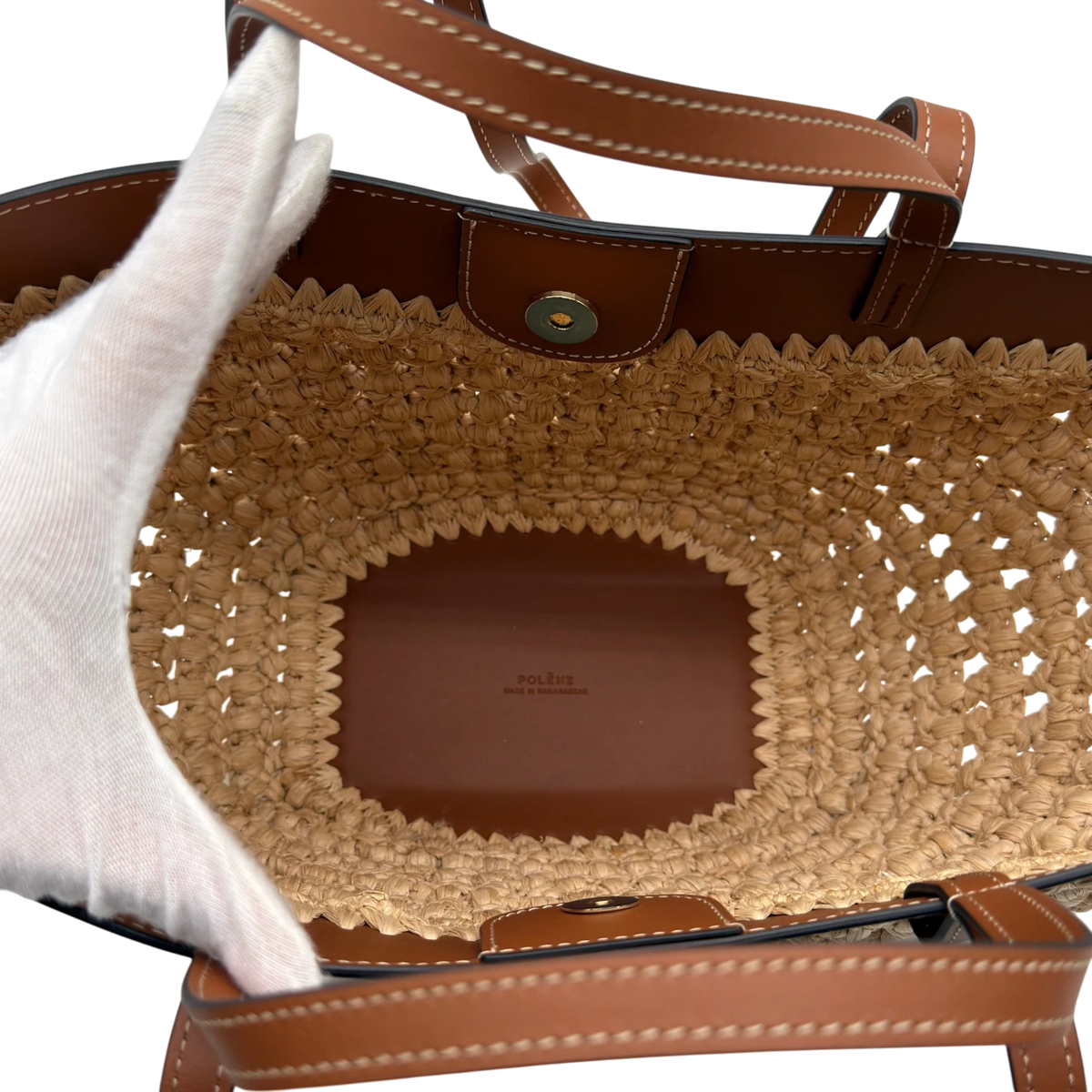 Polène Handtasche Cyme Mini Raphia
