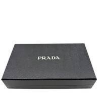 Prada Geldbeutel länglich aus Nylon schwarz – mit Originalbox