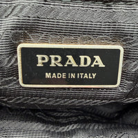 Prada Handtasche Origami aus Nylon schwarz – Innenetikett im Detail