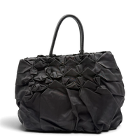 Prada Handtasche Origami aus Nylon schwarz – Gesamtansicht
