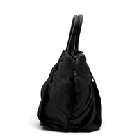 Prada Handtasche Origami aus Nylon schwarz – Seitenansicht
