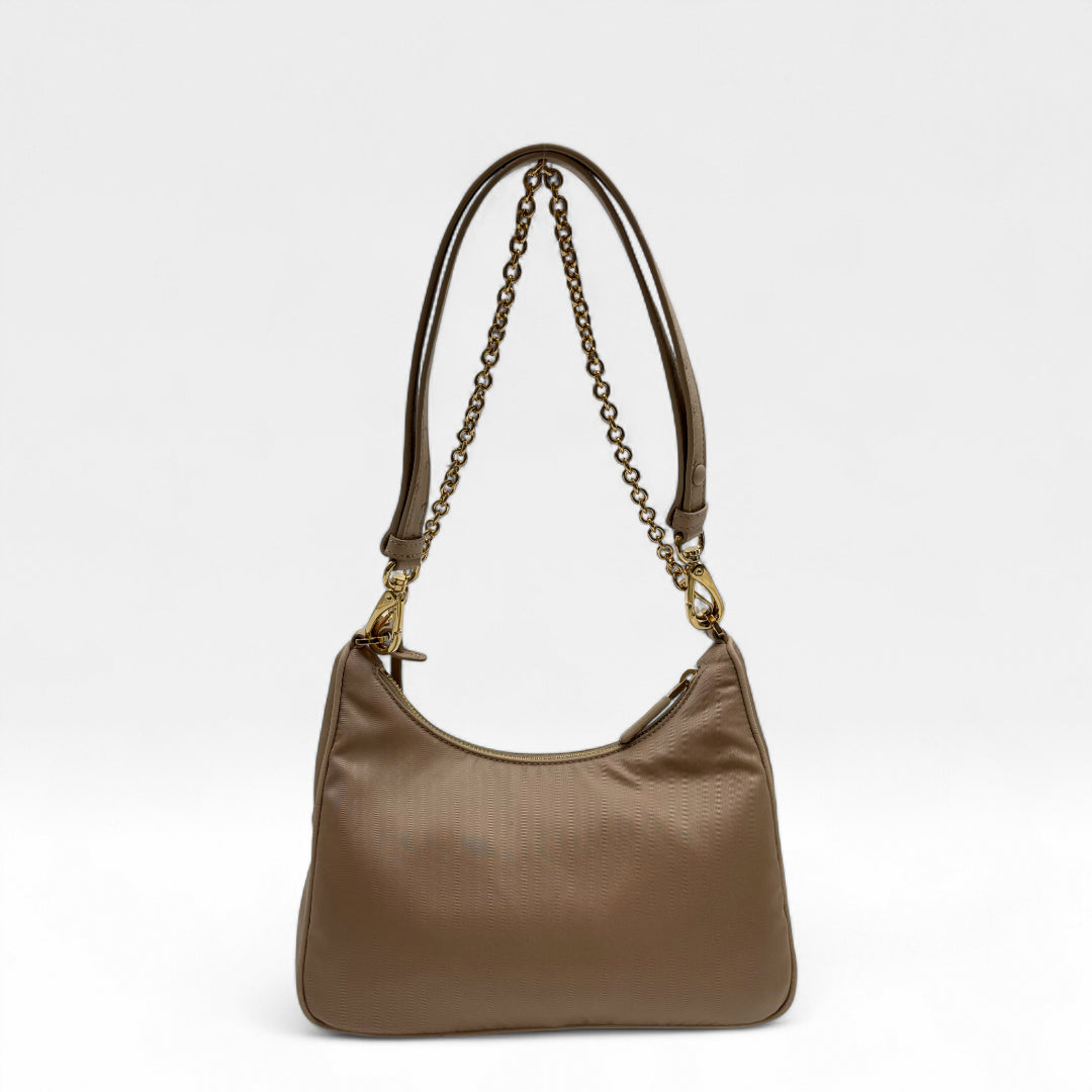 Borsa a tracolla Tessuto Re-Nylon Ostrich