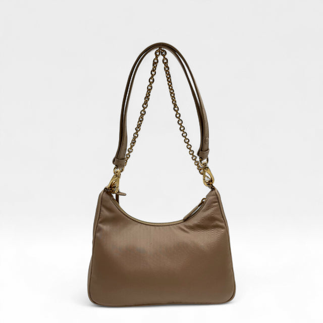 Schultertasche Tessuto Re-Nylon Strauß