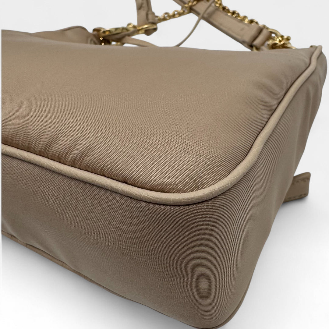 Schultertasche Tessuto Re-Nylon Strauß