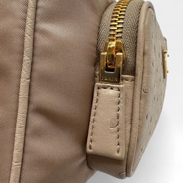 Schultertasche Tessuto Re-Nylon Strauß