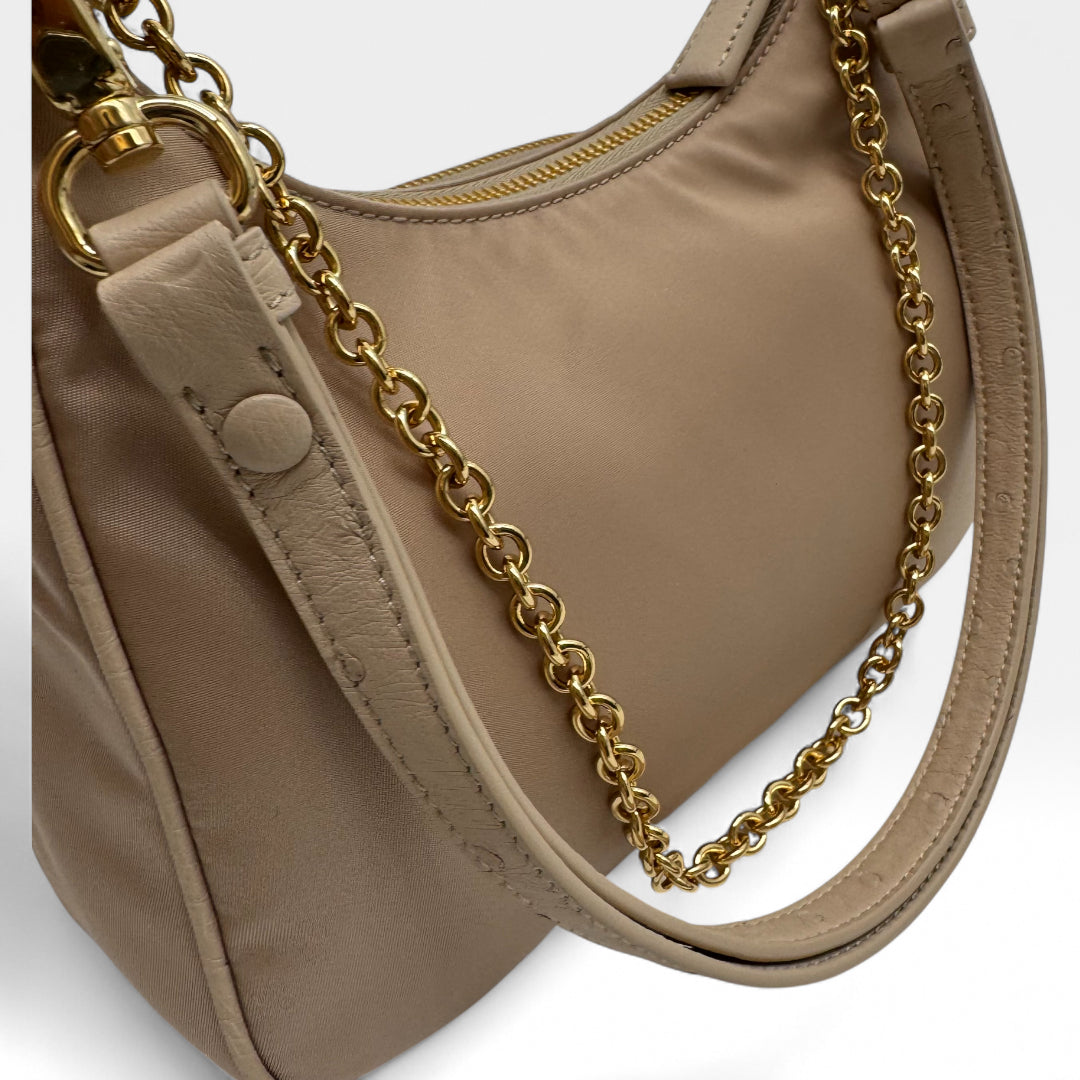 Schultertasche Tessuto Re-Nylon Strauß