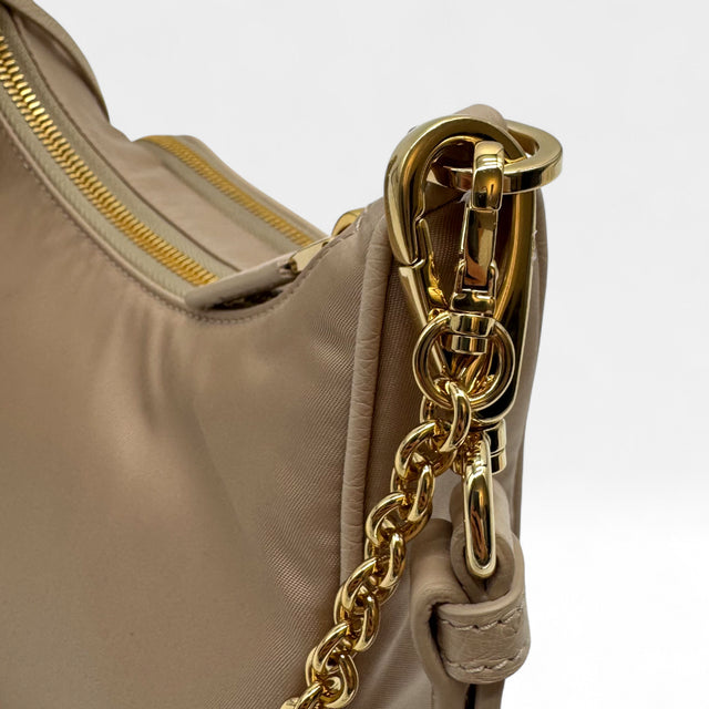 Schultertasche Tessuto Re-Nylon Strauß
