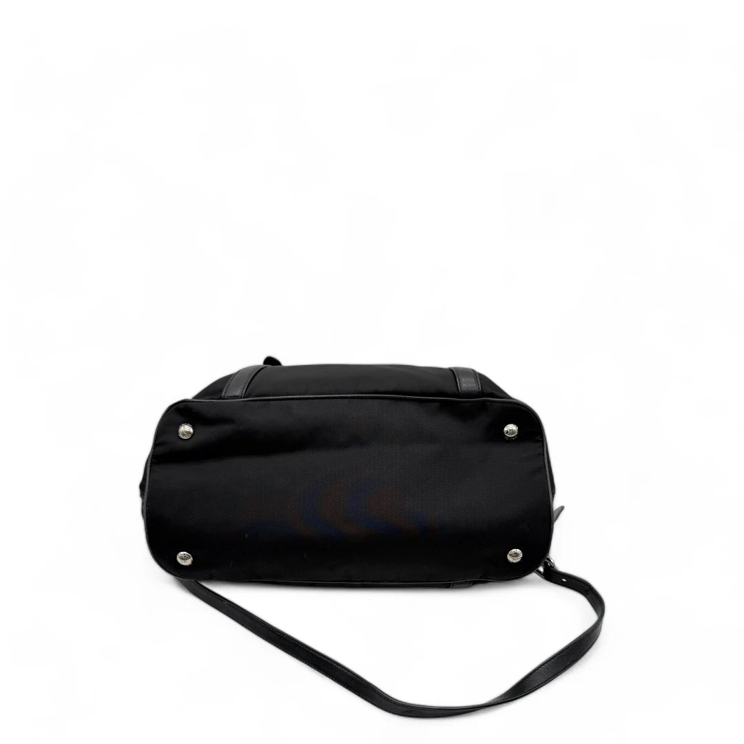 Prada handbag / shopper with shoulder strap made of black nylon