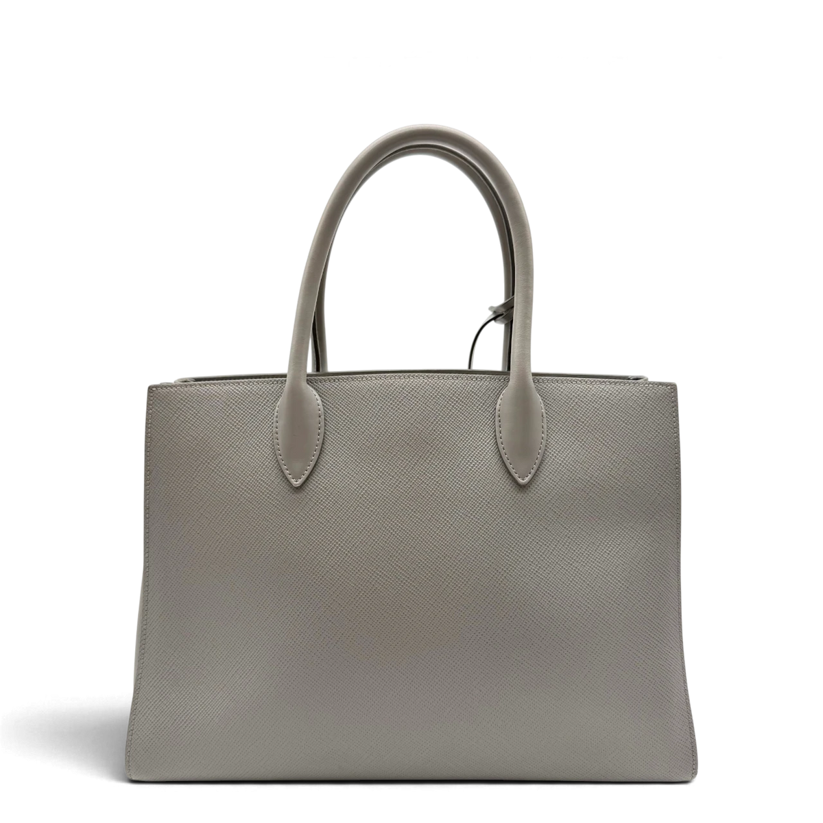 Prada Handtasche Vitello Daino aus Leder grau