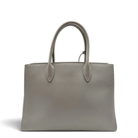 Prada Handtasche Vitello Daino aus Leder grau