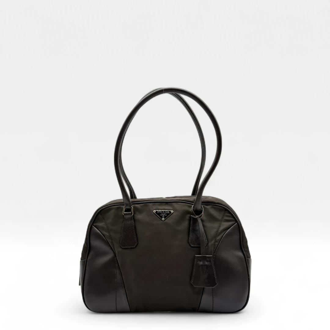 Prada nylon handbag khaki