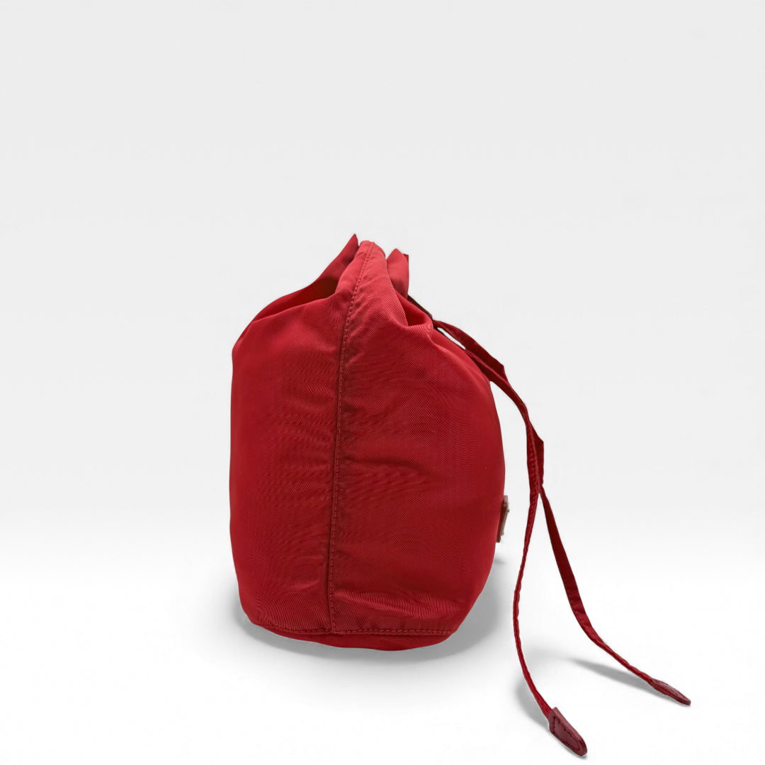 Clutch Tessuto Drawstring Pouch