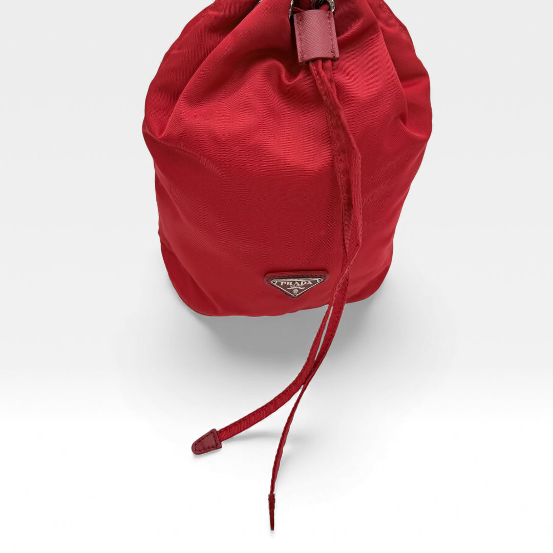 Clutch Tessuto Drawstring Pouch