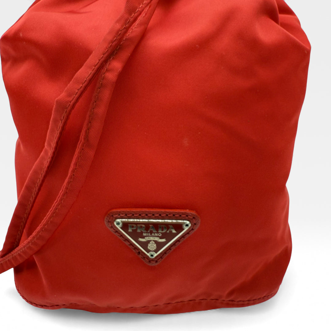 Clutch Tessuto Drawstring Pouch