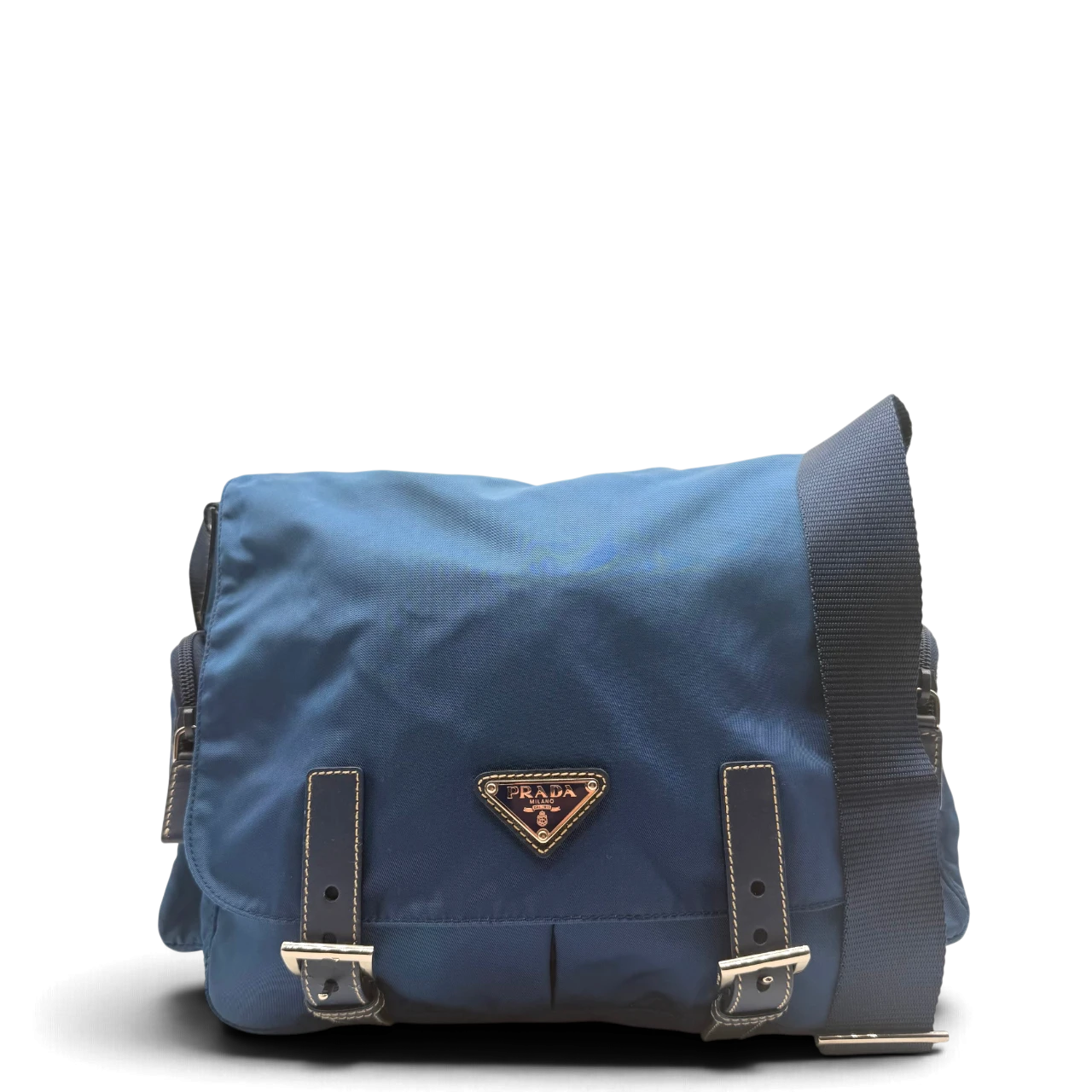 Prada Messengertasche mit seitlichen Taschen