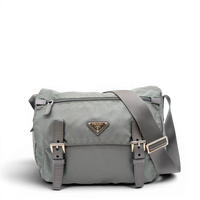 Prada Two-Buckle Messenger Bag