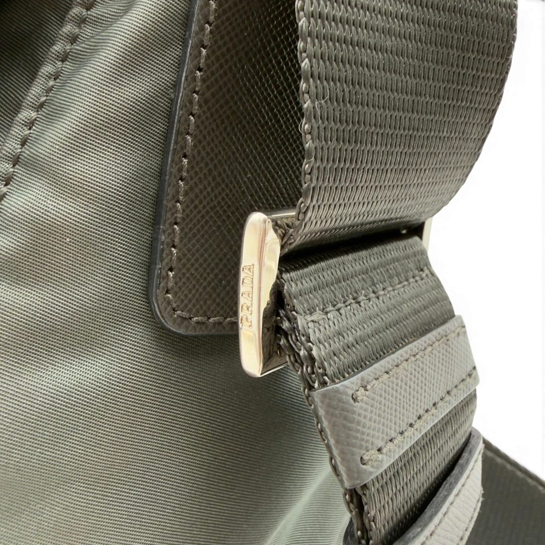 Prada Two-Buckle Messenger Bag
