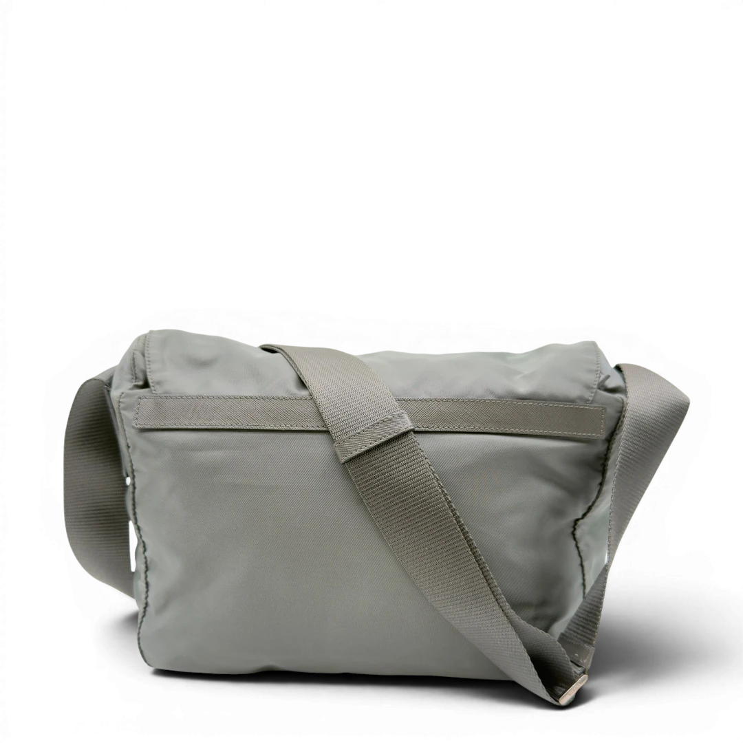 Prada Two-Buckle Messenger Bag