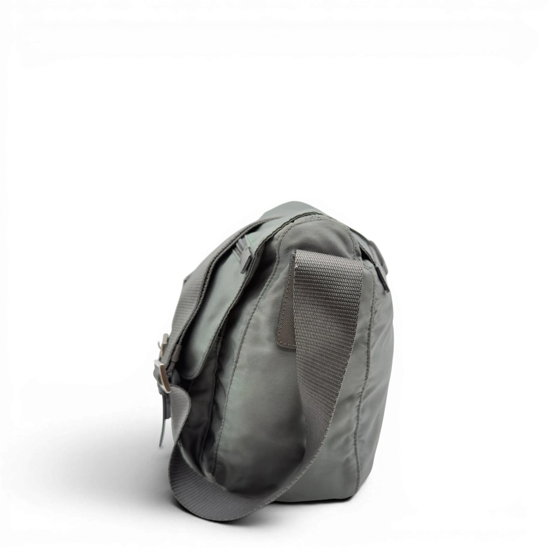 Prada Two-Buckle Messenger Bag