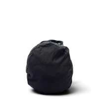 Prada Reisetasche in Zylinderform aus Nylon schwarz – Seitenansicht