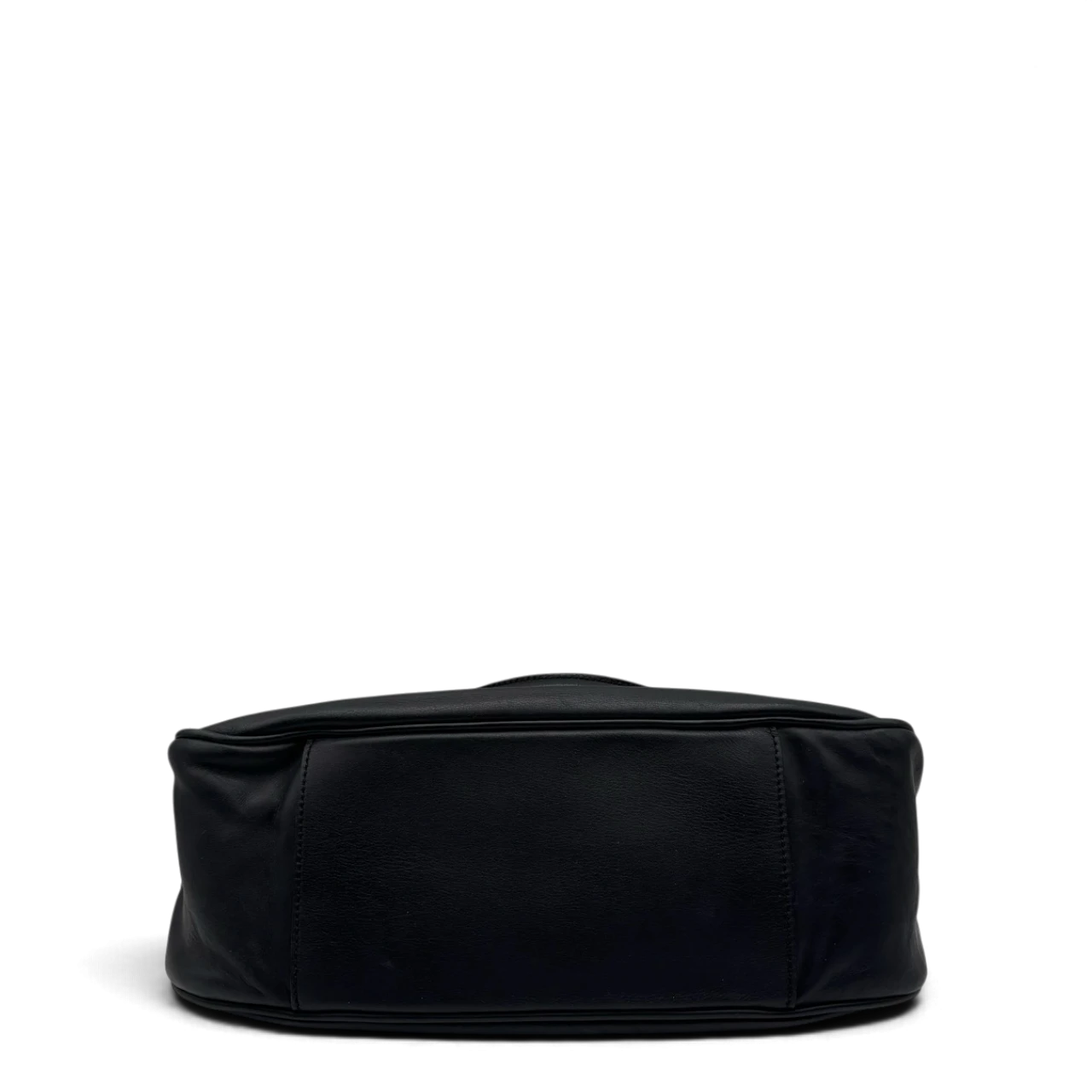 Prada Schultertasche Hobo aus Leder schwarz