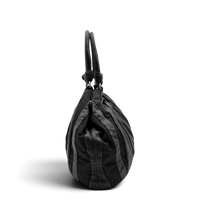 Prada Schultertasche Hobo aus Nappaleder schwarz – Seitenansicht