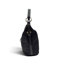 Prada Schultertasche aus Nylon schwarz – Seitenansicht