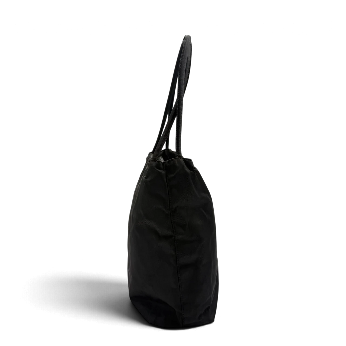 Prada Shopper aus Nylon schwarz – Seitenansicht