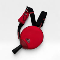 Prada Ping Pong Schläger mit Umhängetasche und Bällen