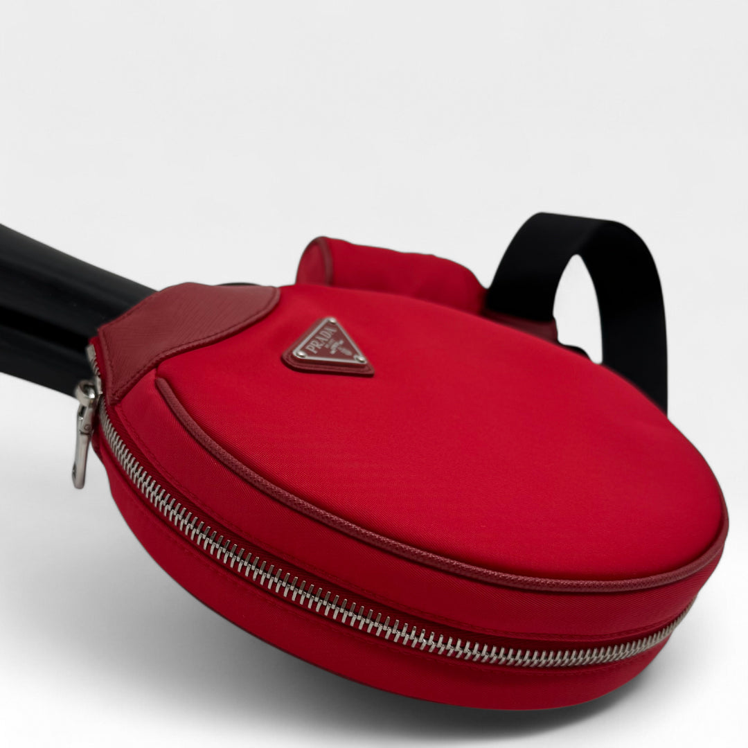 Prada Ping Pong Schläger mit Umhängetasche und Bällen