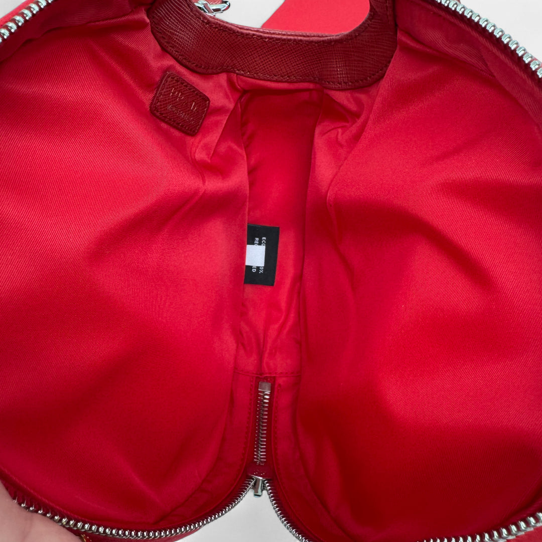 Prada Ping Pong Schläger mit Umhängetasche und Bällen