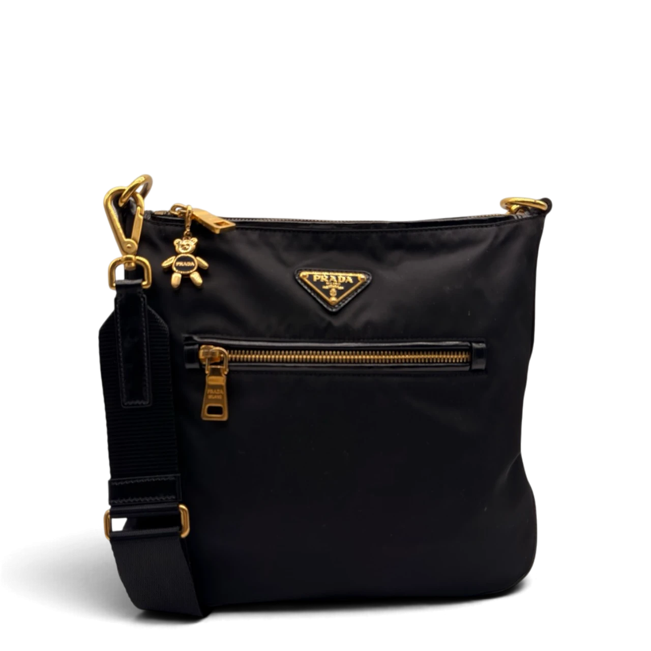 Prada Umhängetasche Tessuto aus Nylon schwarz