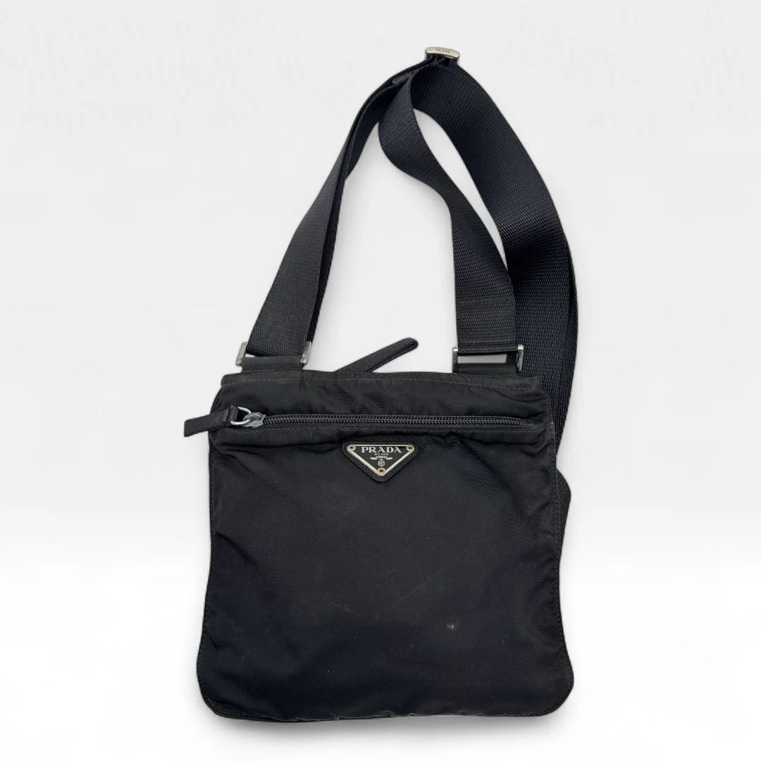 Prada shoulder bag basic small black