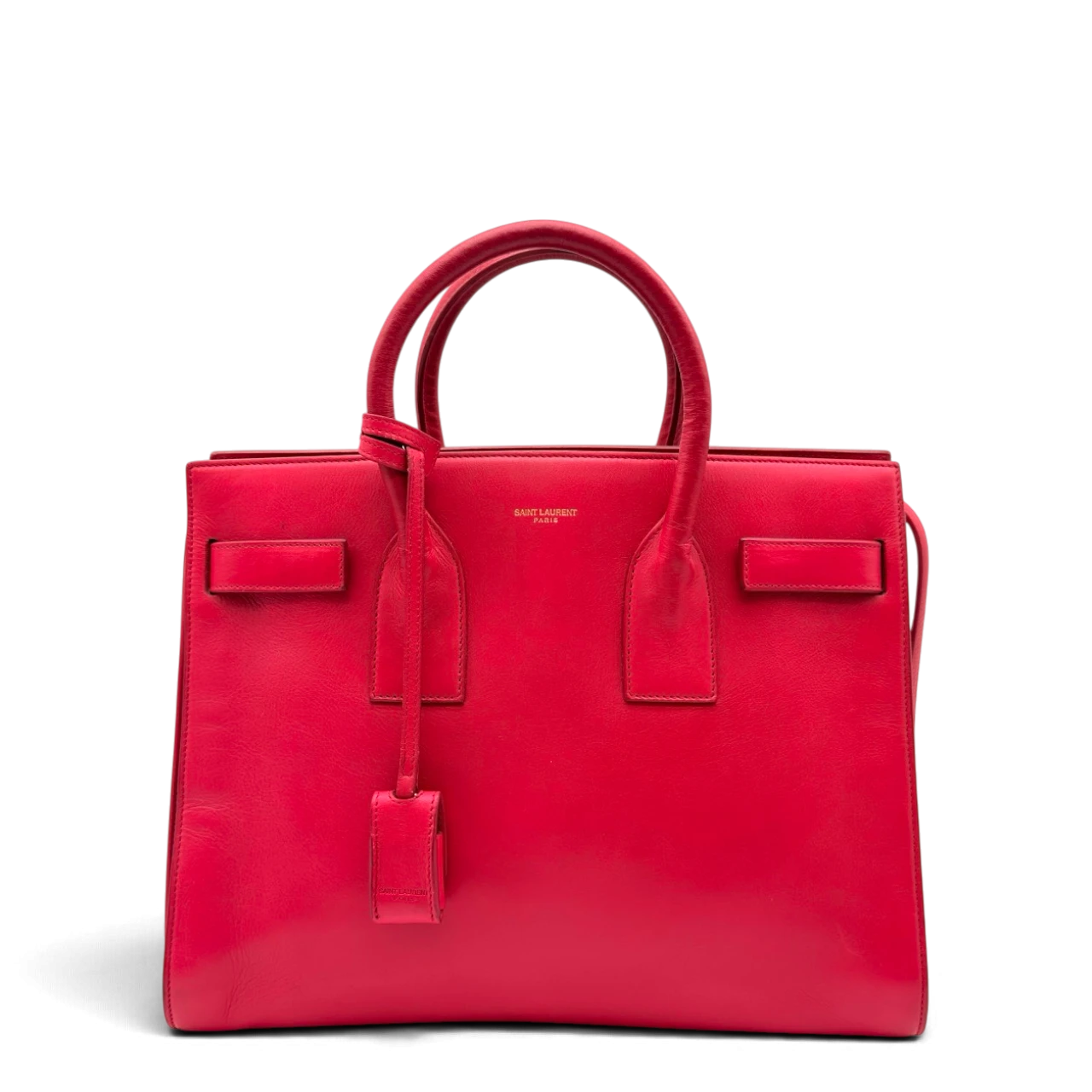 Saint Laurent Handtasche Sac de Jour aus Leder pink