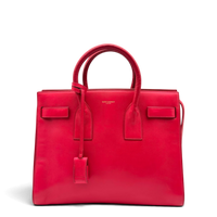Saint Laurent Handtasche Sac de Jour aus Leder pink
