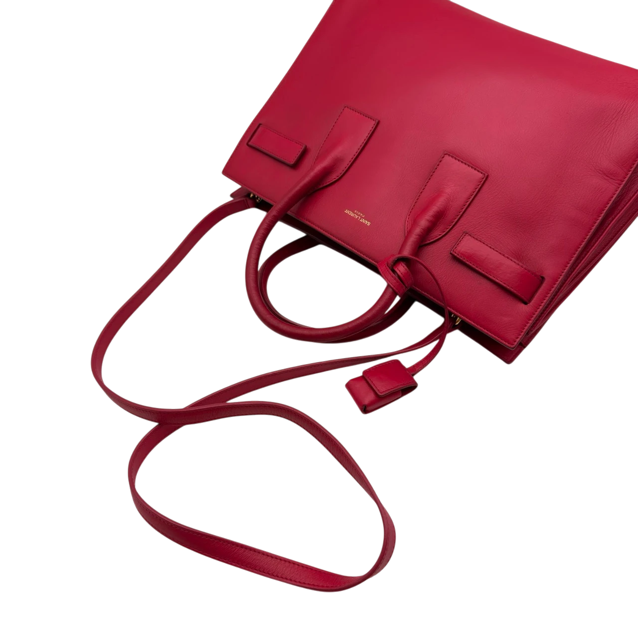 Saint Laurent Handtasche Sac de Jour aus Leder pink