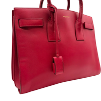 Saint Laurent Handtasche Sac de Jour aus Leder pink