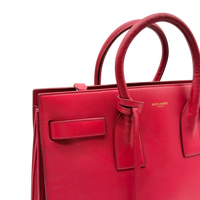 Saint Laurent Handtasche Sac de Jour aus Leder pink