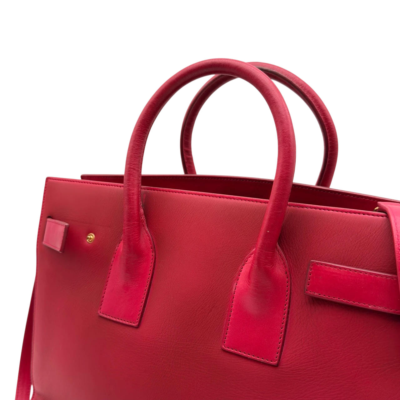 Saint Laurent Handtasche Sac de Jour aus Leder pink