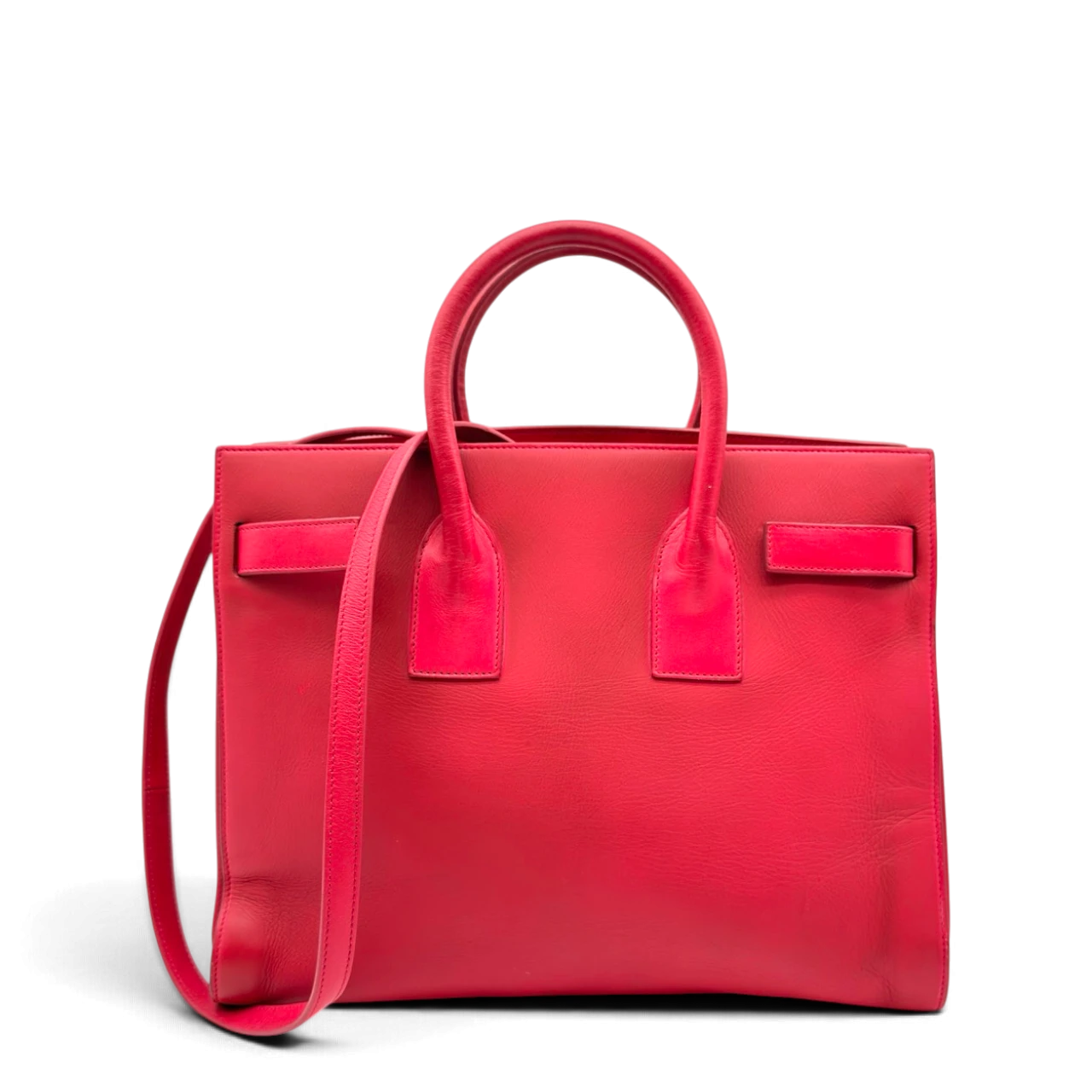 Saint Laurent Handtasche Sac de Jour aus Leder pink