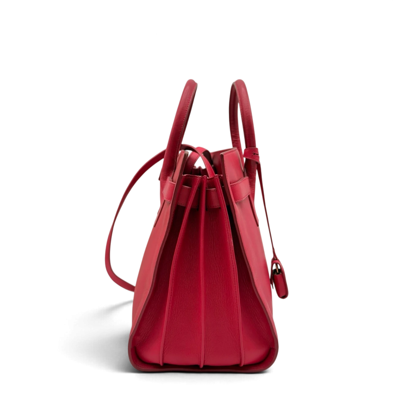 Saint Laurent Handtasche Sac de Jour aus Leder pink