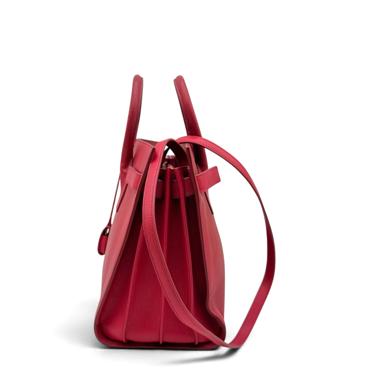 Saint Laurent Handtasche Sac de Jour aus Leder pink