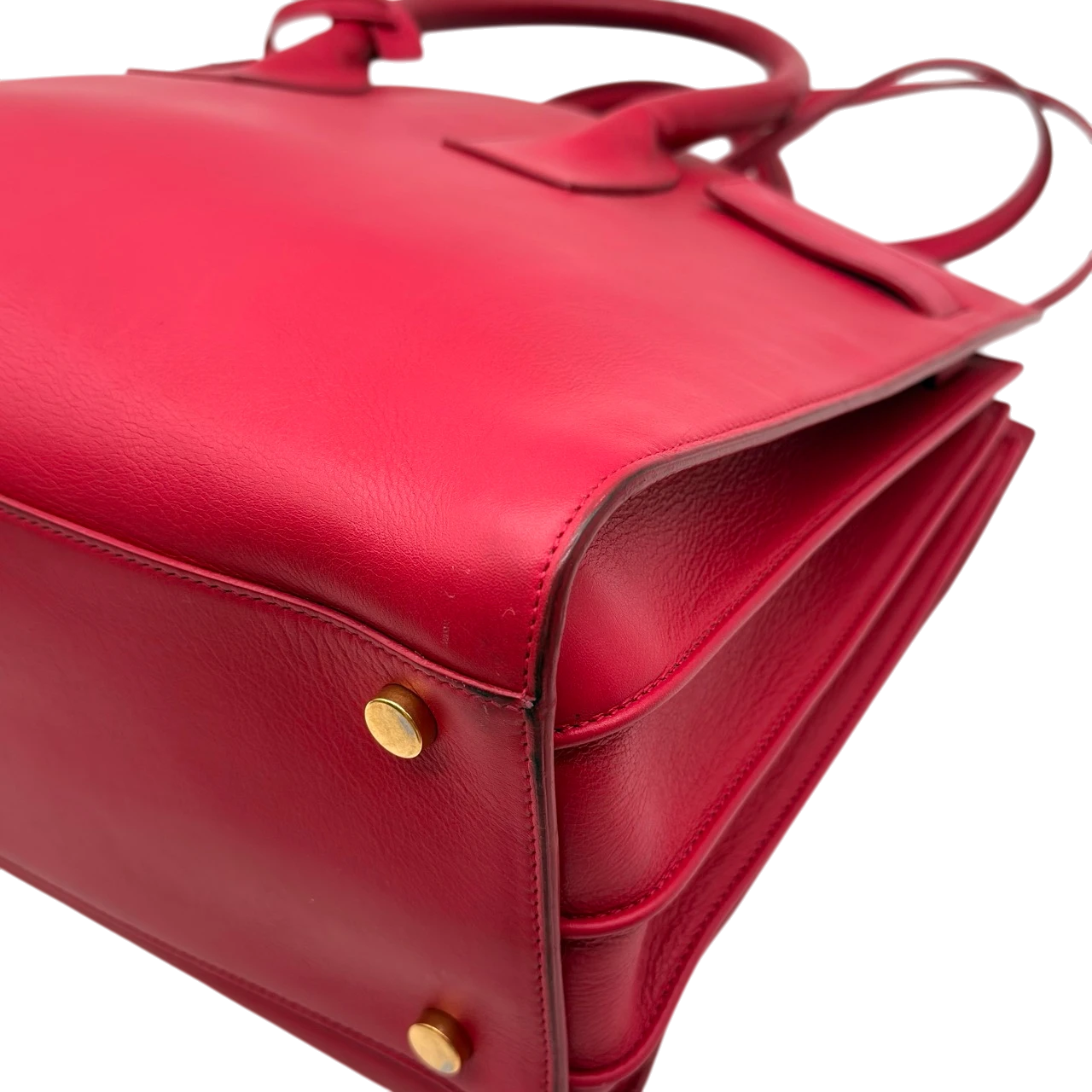 Saint Laurent Handtasche Sac de Jour aus Leder pink