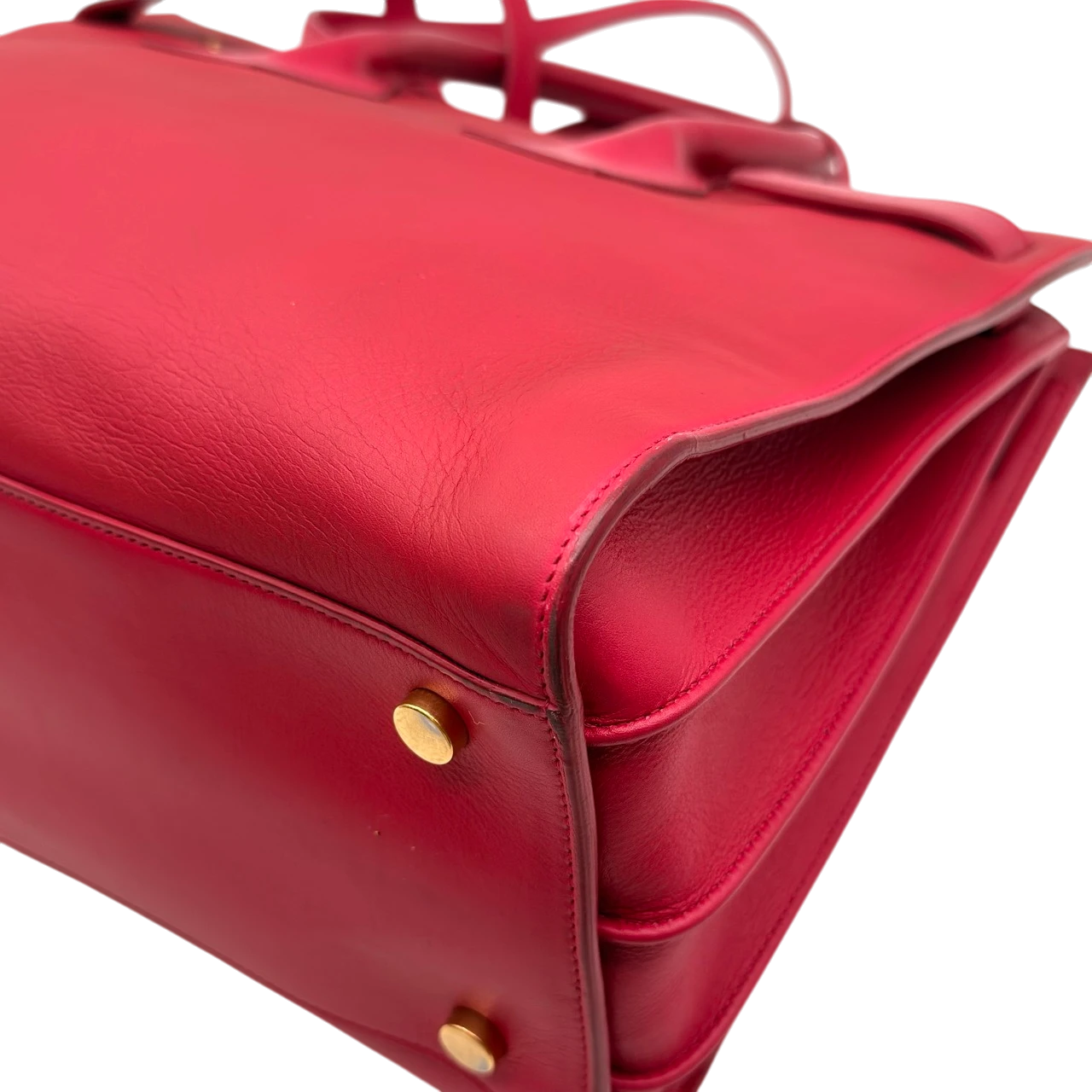 Saint Laurent Handtasche Sac de Jour aus Leder pink